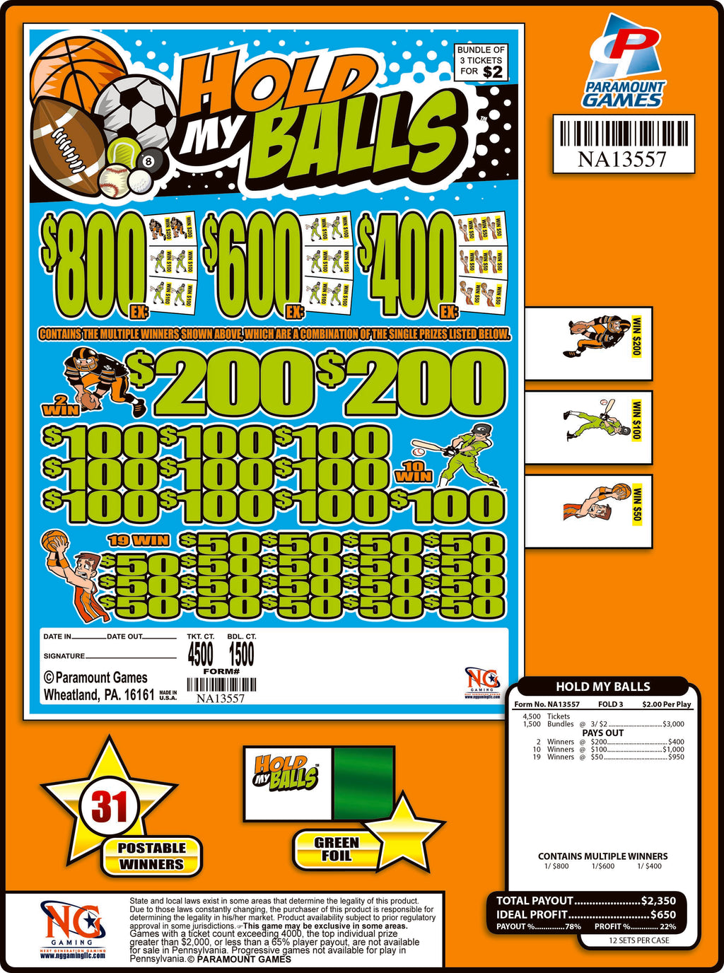 $2 Jar-Top $800 – NG Gaming North Dakota