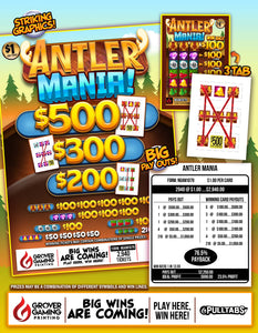ANTLER MANIA  $1 - Pull Tab #NGAM1079