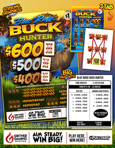 Blue Ridge Buck Hunter  $1 - Pull Tab    #NGBH1015