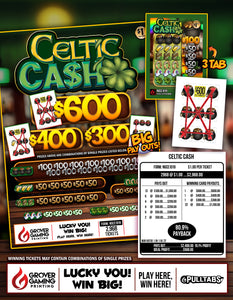 CELTIC CASH   $1 - Pull Tab  #NGCE1019