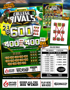 College Rivals $1 - Pull Tab   #NGCRND1017