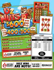D'z Nuts   $1 - Pull Tab  #NGDN1019