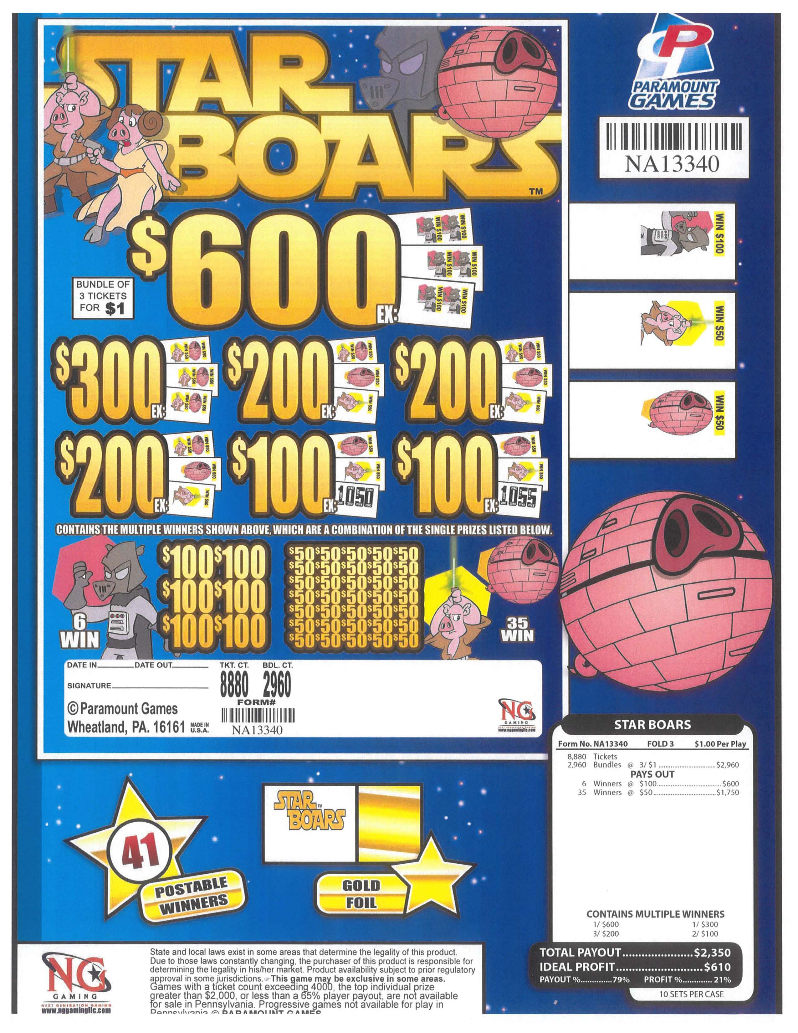 Star Boars - $1 Jar Ticket